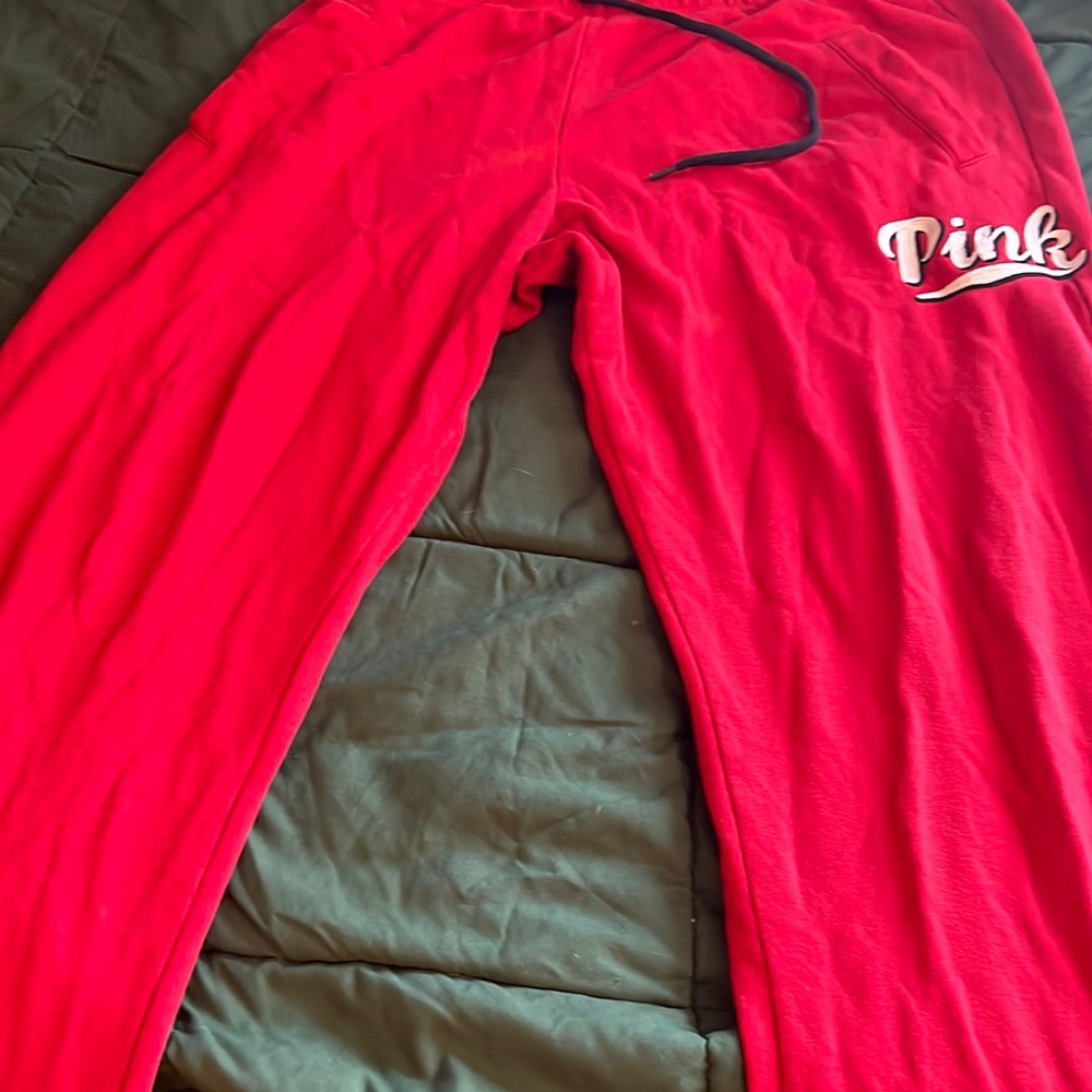 Pink sweat pants